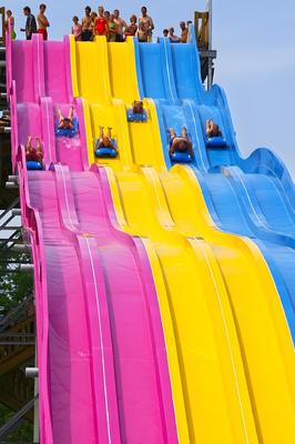 Bể bơi slide nước sợi thủy tinh giải trí tốc độ cao gia đình cho công viên nước trò chơi nước