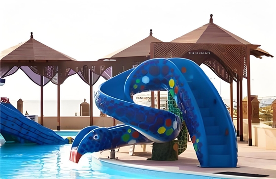 Giá tốt. Ánh thủy tinh nước Splash Bể bơi Slide sân chơi nước Công viên nước động vật Set voi rắn cầu vồng Bể bơi trẻ em trực tuyến