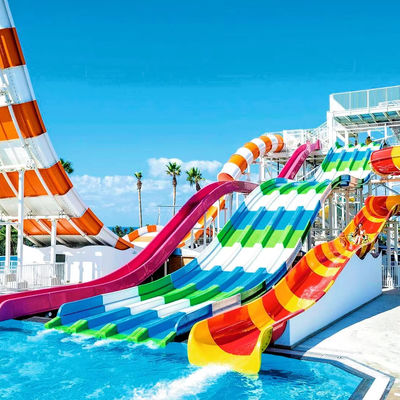 Giá tốt. Non-Inflatable Fiberglass Water Slide with 10 Years Service Life Ending with Pool for Kids and Adults trực tuyến