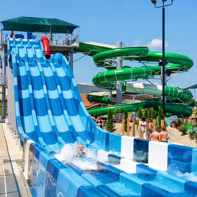 Giá tốt. Customized Size 6-8mm Thickness Fiberglass Water Park Slide Ending with Pool for Kids and Adults trực tuyến