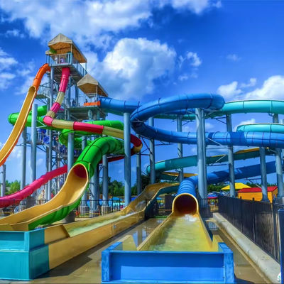 Giá tốt. Fiberglass Spiral Water Park Slide with Pool End Suitable for Kids and Adults with OEM Service trực tuyến
