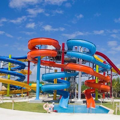 chất lượng Customized Colorful or Customized Fiberglass Slide for Residential and Resort Hotel Water Parks nhà máy