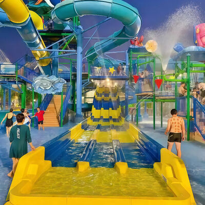 Giá tốt. Thung lượn nước bằng sợi thủy tinh thương mại cho dân cư Thung lượn đua màu sắc tùy chỉnh với thiết kế 2D Cho khách sạn Bể bơi trực tuyến