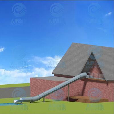 Giá tốt. 4.14m Cầu trượt nước bằng sợi thủy tinh bền bỉ, kín đáo cho hồ bơi sân vườn, có thể tùy chỉnh trực tuyến