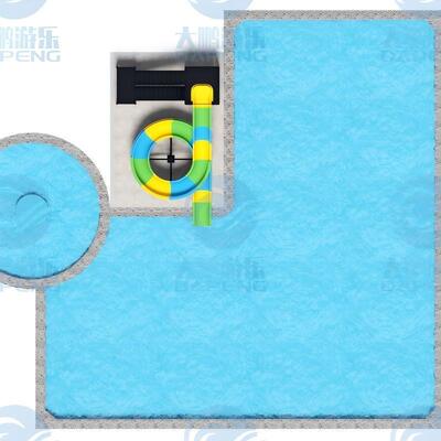 Commercial Fiberglass Water Slide Outdoor Playground Fiberglass Galvanized Steel Durable