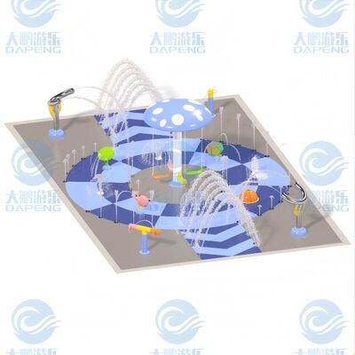 Đồ chơi nước tương tác Fiberglass Công viên nước thương mại Thiết bị chơi trẻ em