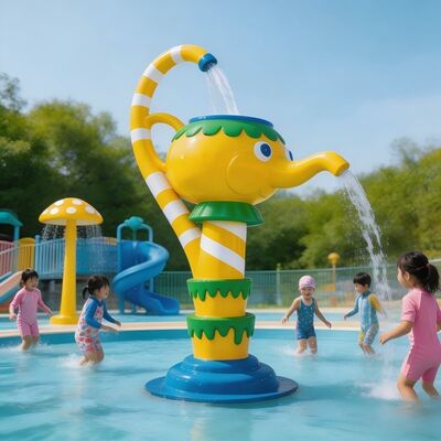 Chủ đề nồi trà tương tác Trẻ em Chơi nước Tính năng cho Công viên Aqua Splash Pad Và vui chơi bể bơi trẻ em