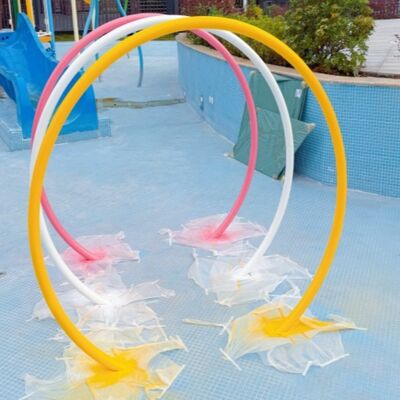 Đường hầm phun nước bằng sợi thủy tinh tương tác cho trẻ em Công viên nước Splash Pad And Aqua Play