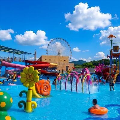 Giá tốt. Hoa tương tác Apple House Rainbow Splash Pad Thiết bị cho công viên nước hồ bơi trẻ em có chứng chỉ CE trực tuyến