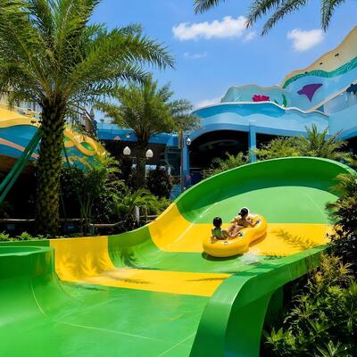 Giá tốt. 1.9m Chiều cao Mini Boomerang Slide Cầu trượt nước bằng sợi thủy tinh cho hồ bơi Thiết kế tùy chỉnh trực tuyến
