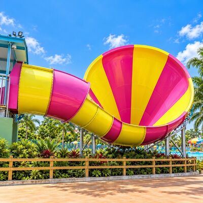 Giá tốt. Toboggan à eau en forme d'entonnoir de tornade le plus populaire, couleur arc-en-ciel en fibre de verre, attraction aquatique pour parcs aquatiques online