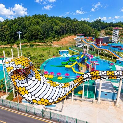 Giá tốt. Cobra Water Slide Fiberglass lớn Đi xe vui vẻ cho công viên nước ngoài online