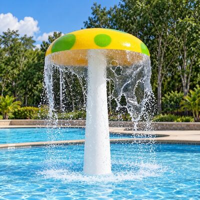 Giá tốt. Nấm nước Splash Pads nước phun tính năng vật liệu tùy chỉnh cho hồ bơi trẻ em với bảo hành 1 năm online