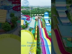 Người lớn Kamikaze Water Slide 12M chống tia cực tím thủy tinh slide, nước công viên chủ đề đi bộ