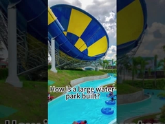 18m chiều cao lớn người lớn nước trượt ngoài trời thủy tinh sợi loa hình dạng, lớn kèn trượt