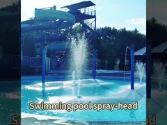 Thép không gỉ và kim loại Arch Jet đường hầm, bể bơi thiết bị chơi