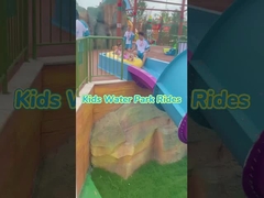 Máy trượt nước Boomerang nhỏ Trượt bể bơi Sợi thủy tinh Trượt nước Sợi thủy tinh