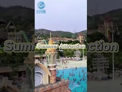 Thiết bị công viên giải trí bên ngoài Trò chơi nước Máy trượt nước sợi thủy tinh đặt theo yêu cầu