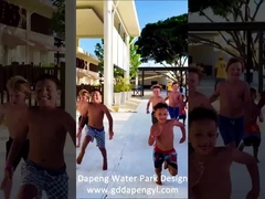 Cầu trượt hồ bơi bay phổ biến cho khu nghỉ dưỡng